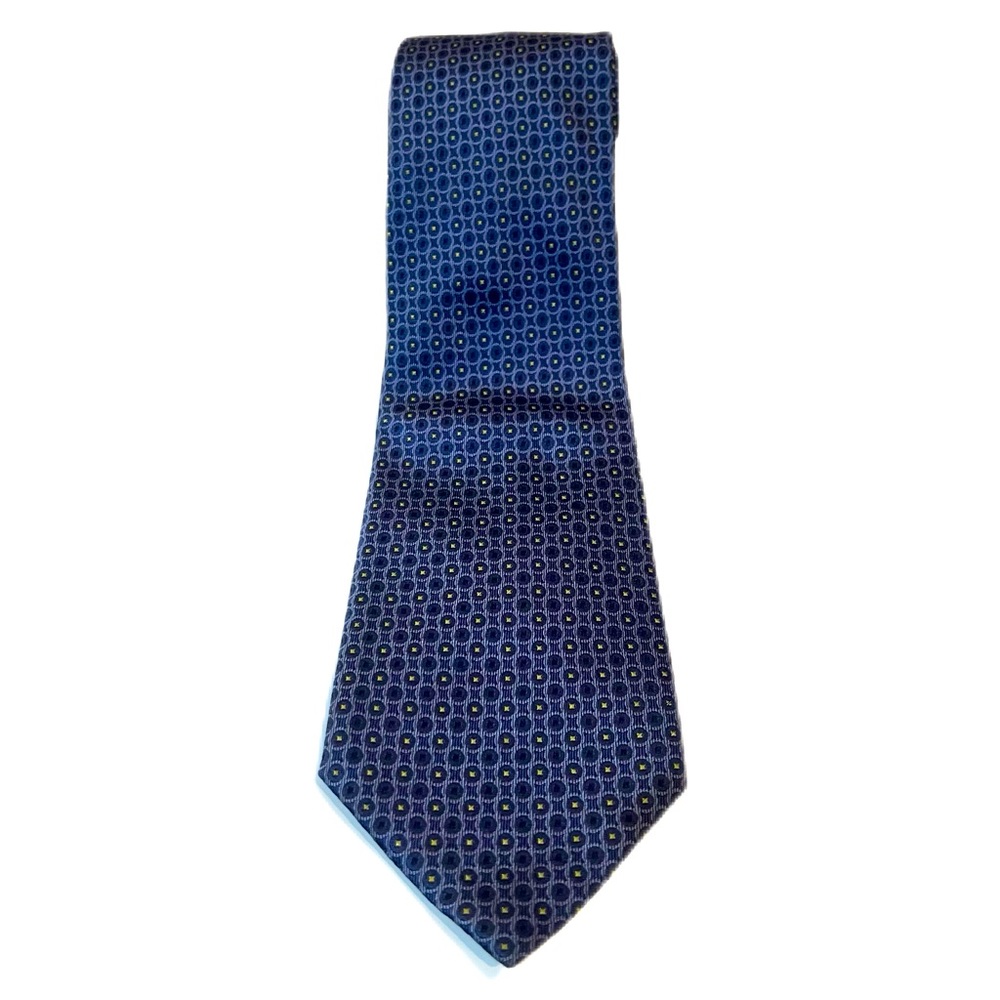 Banana Republic blue tie with accent print